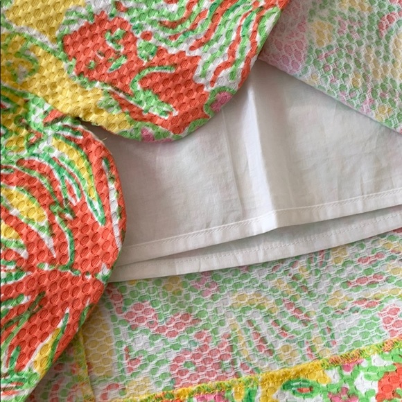 Yellow Floral Pineapple Lilly Pulitzer Dress 4 gorgeous back zipper low back - Picture 12 of 13